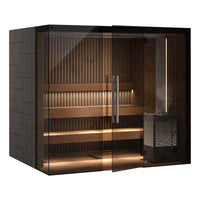 Reflection Sauna - Glass Corner Rib