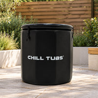 Chill Tub Essential Pod in a contemporary garden setting