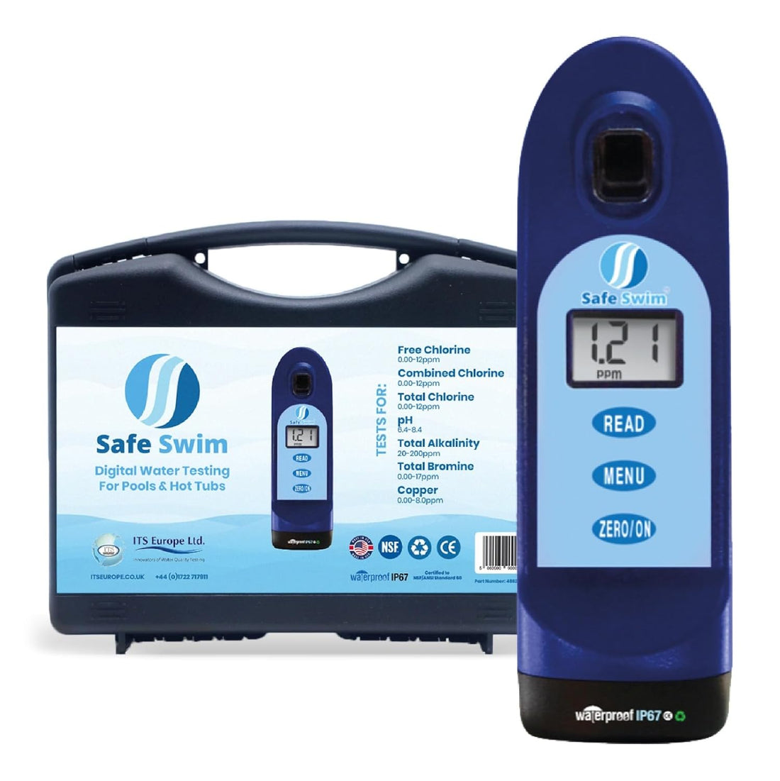Safe Swim Meter - Digital Water Testing - Hot Tubs & Pools