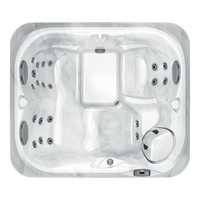 Jacuzzi J-215 seating and jet layout