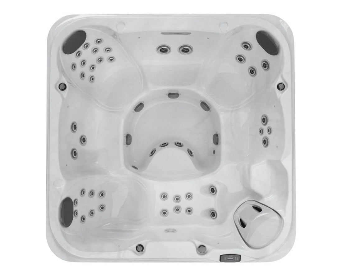 Jacuzzi J-204 seating and jet layout
